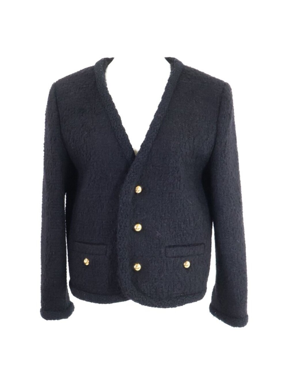 Celine Cashmere Silk Mixed Chasseur Jacket 38